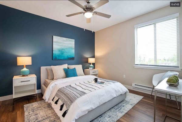 bedroom at The Pacifica Apartments