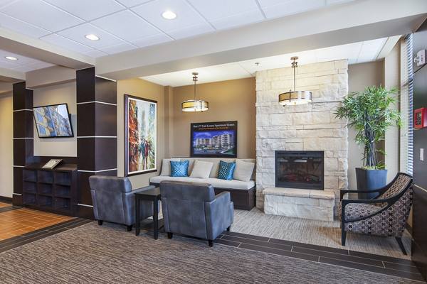 clubhouse lobby at The Pacifica Apartments