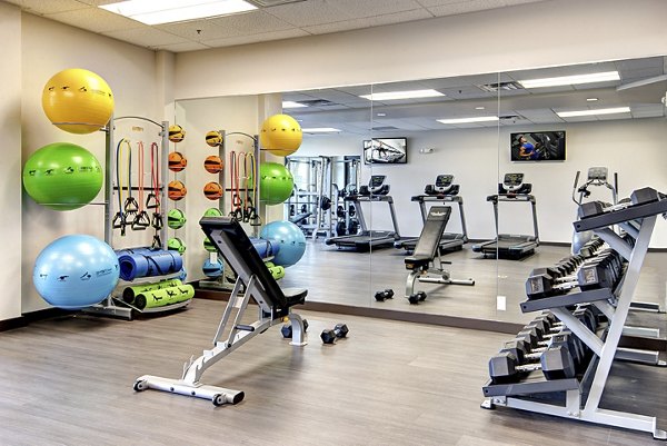 Fitness center with state-of-the-art equipment at The Pacifica Apartments