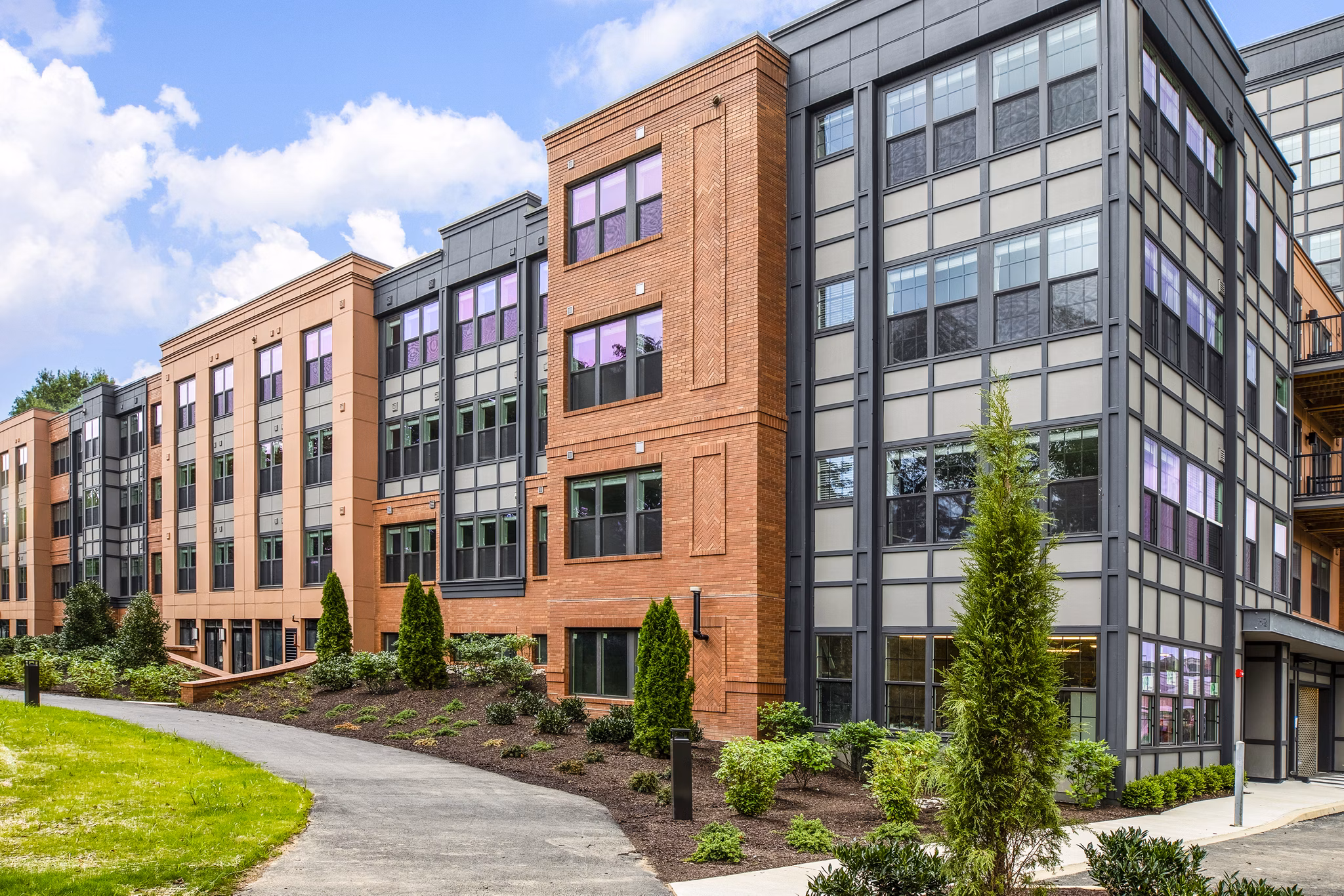 Delwyn Apartments: Contemporary luxury apartments surrounded by lush greenery in scenic Bellevue