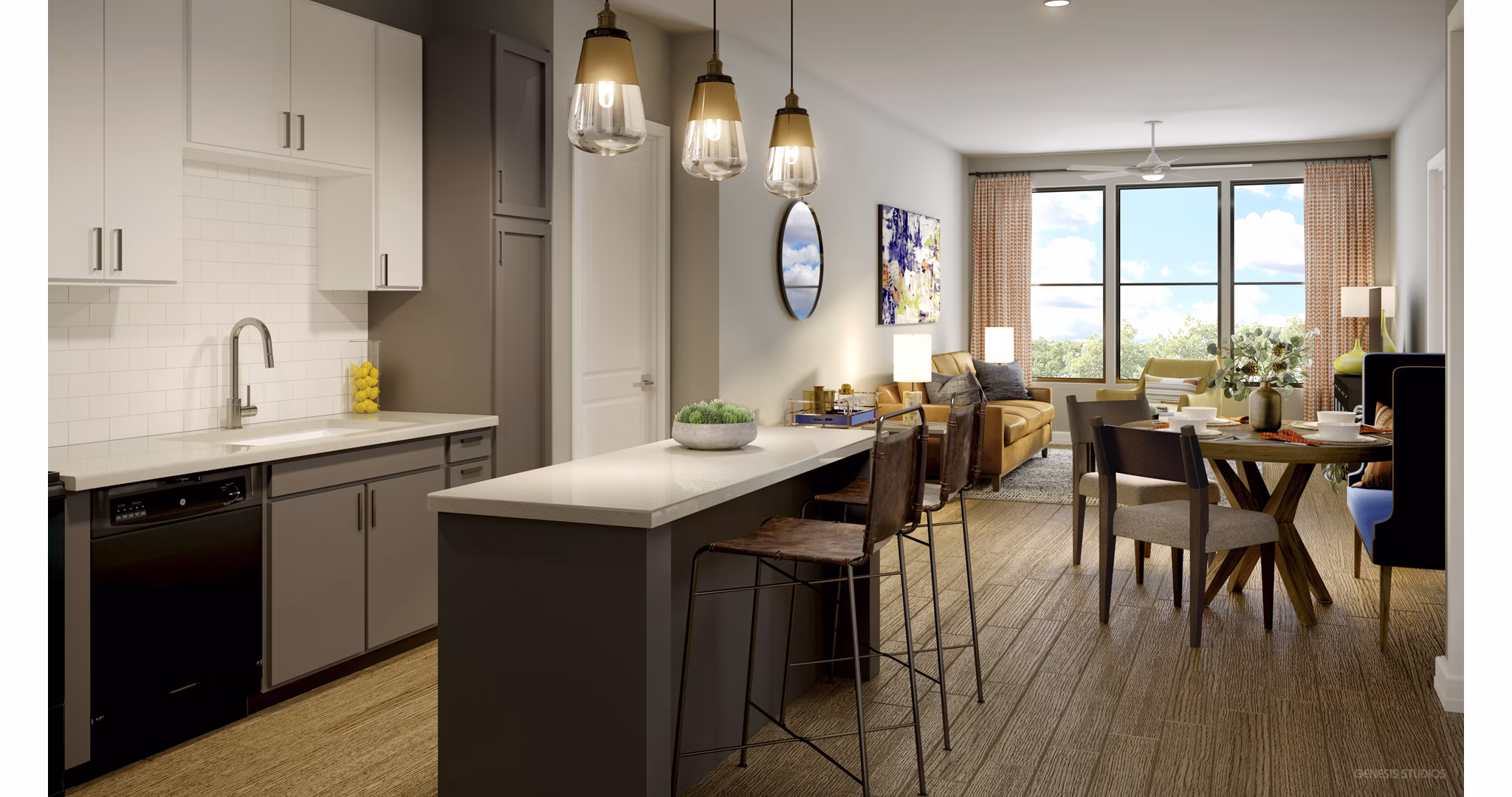 rendering at Delwyn Apartments
