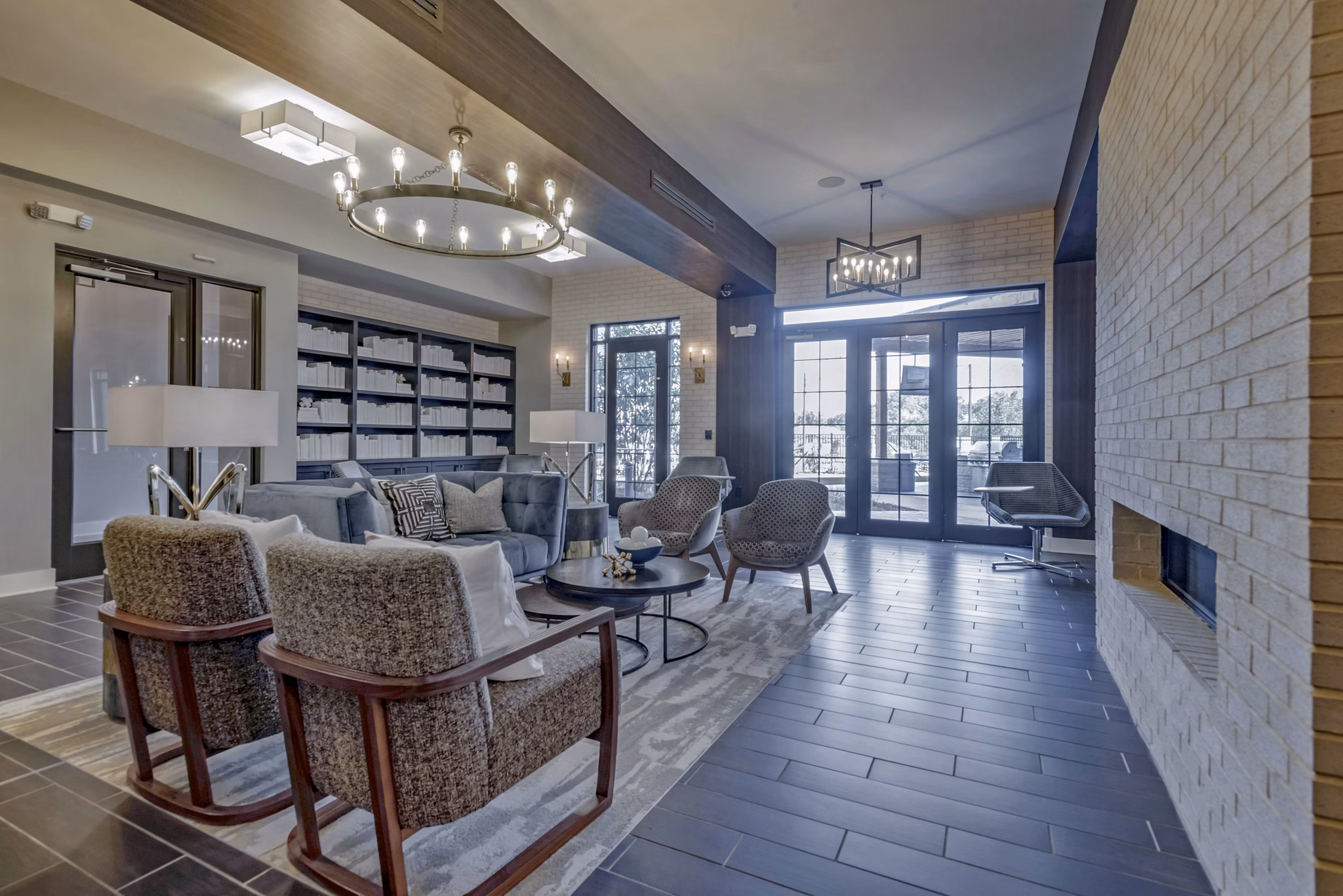 Clubhouse featuring modern design and community spaces at Aston City Springs Apartments