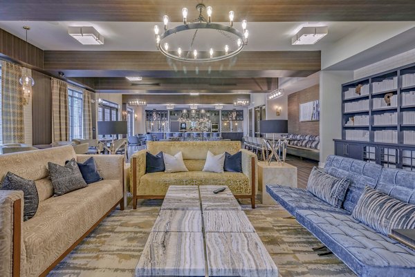 Modern clubhouse with upscale amenities at Aston City Springs Apartments