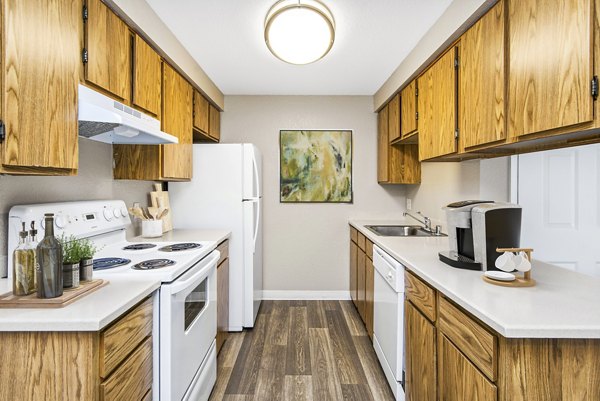 kitchen at Alvista Lake Meridian Apartments