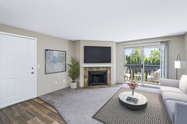 living room at Alvista Lake Meridian Apartments