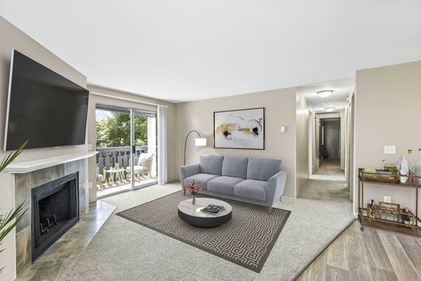 living room at Alvista Lake Meridian Apartments