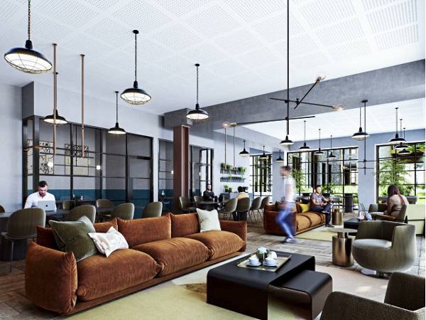 clubhouse/lobby at Quayside Quarter at Dublin Landings