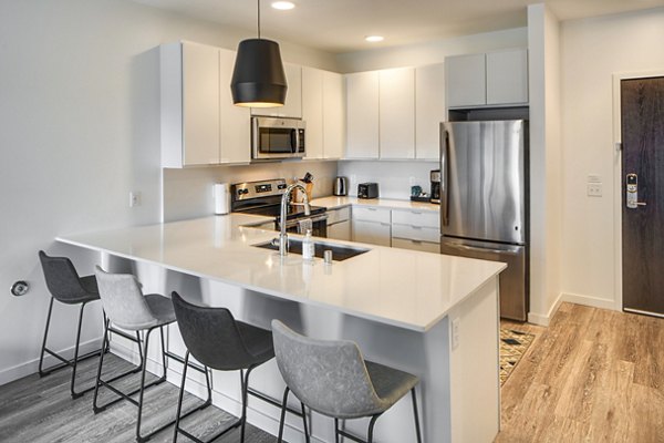 kitchen at Second and Second Apartments