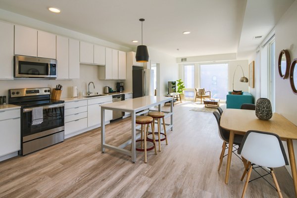 kitchen at Second and Second Apartments