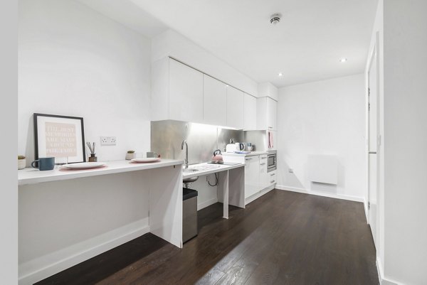 Kitchen at Chapter Old Street Apartments