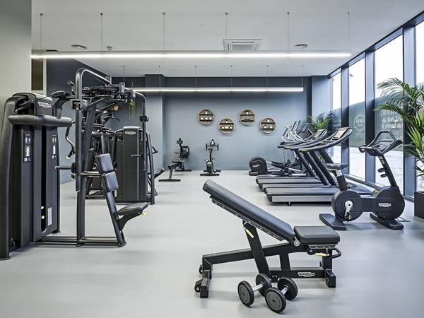 fitness center at Charter Place Apartments