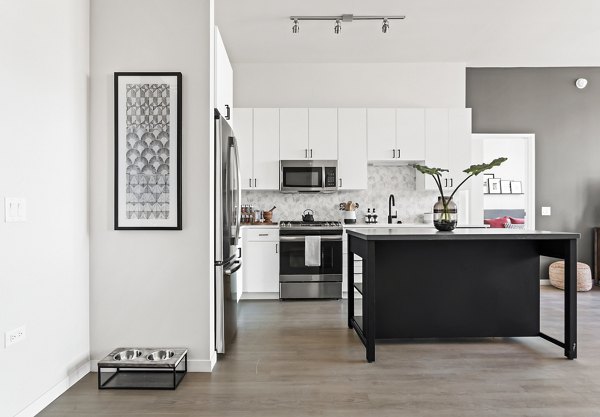 kitchen at Logan Apartments