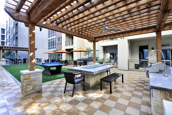 Modern grill area at 422 at the Lake Apartments, perfect for outdoor gatherings