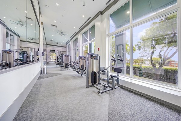 Fitness center with state-of-the-art equipment at Navette on the Bay Apartments