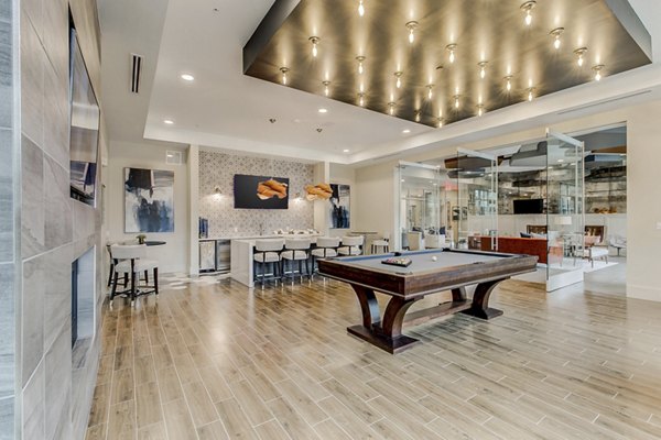 game room at Eastbank Riverwalk Apartments