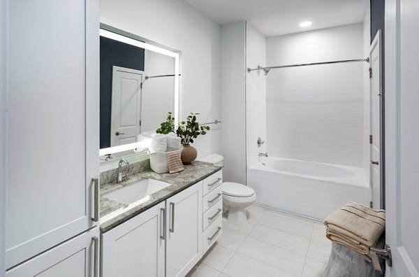 bathroom at Elan Madison Yards Apartments