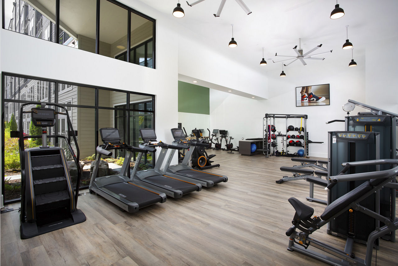 Gym at Elan Madison Yards (1 of 2)