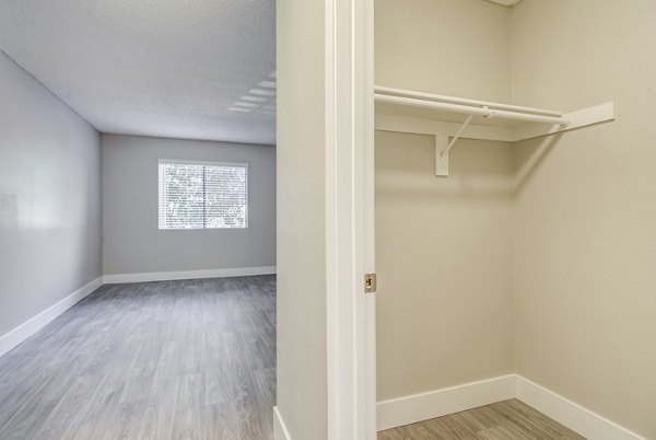 closet at Presidio at Rancho Del Oro Apartments