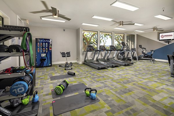 fitness center at Presidio at Rancho Del Oro Apartments