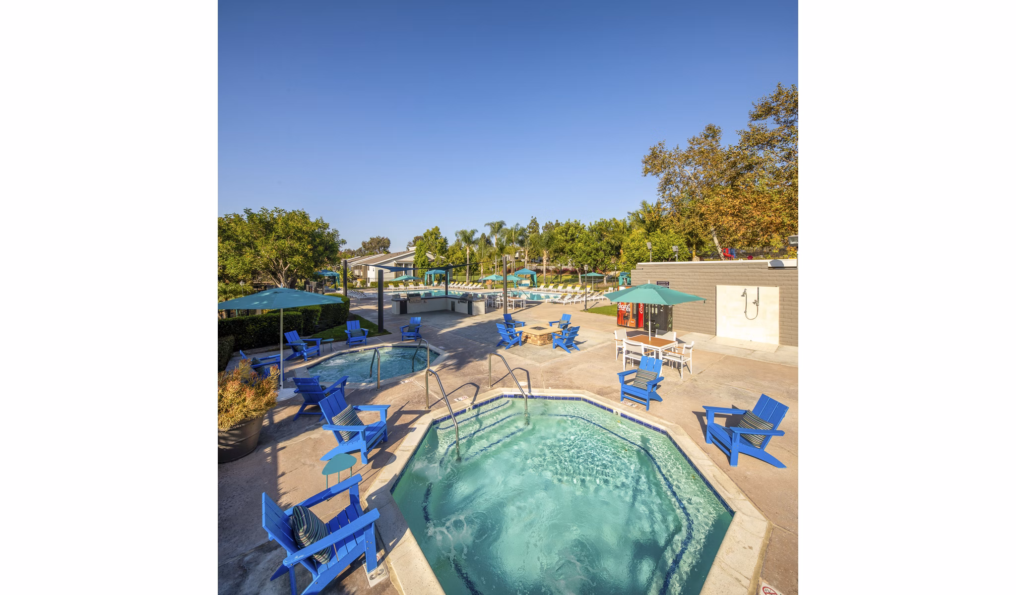Relaxing hot tub at Presidio at Rancho Del Oro Apartments, offering a luxury experience for residents