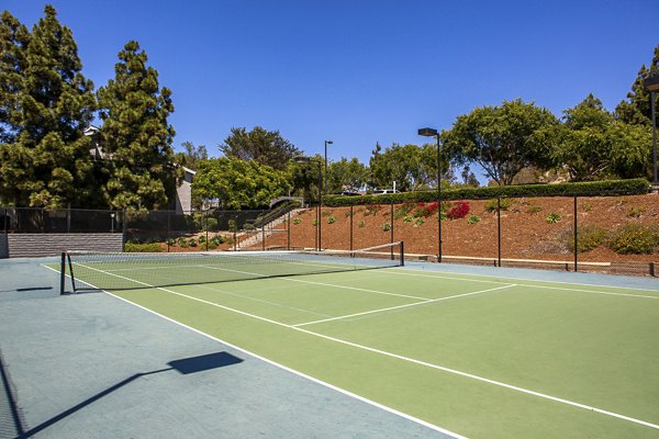 Outdoor sport court at Presidio at Rancho Del Oro Apartments offers recreational activities for residents, promoting active lifestyles in a luxury setting