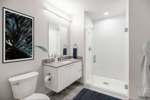 bathroom at The Chestnut Apartments