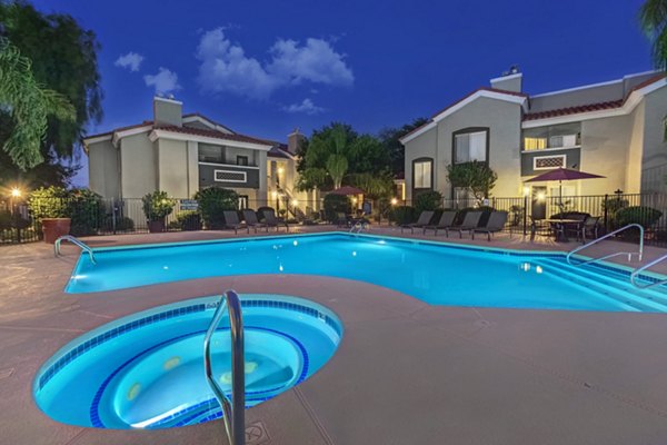 Resort-style swimming pool at Springs at Continental Ranch Apartments