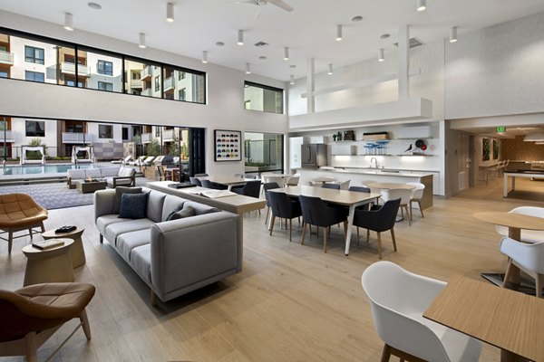 Lynhaven Apartments: Modern clubhouse featuring stylish furnishings and social spaces