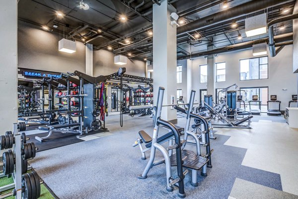 fitness center at Union Blacksburg Apartments