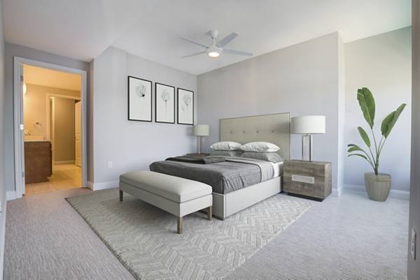 bedroom at Overlook at River Place Apartments