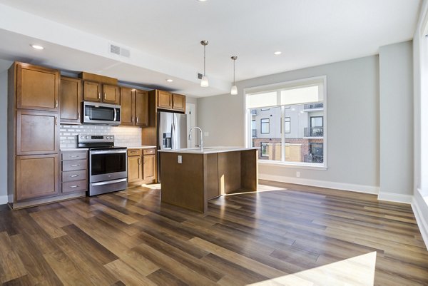 kitchen at Overlook at River Place Apartments