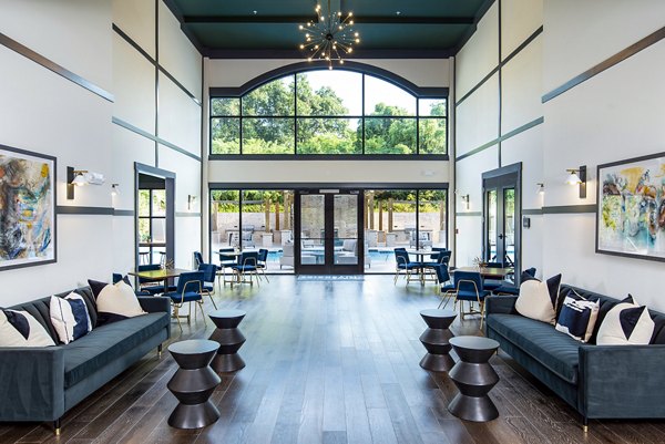 clubhouse/lobby at One Riverside Apartments