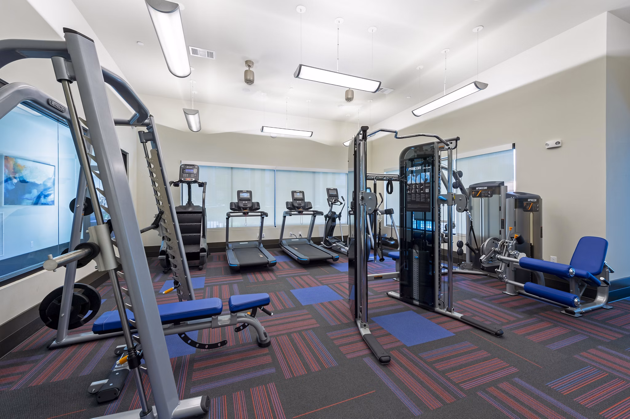 fitness center at 22Hundred Apartments