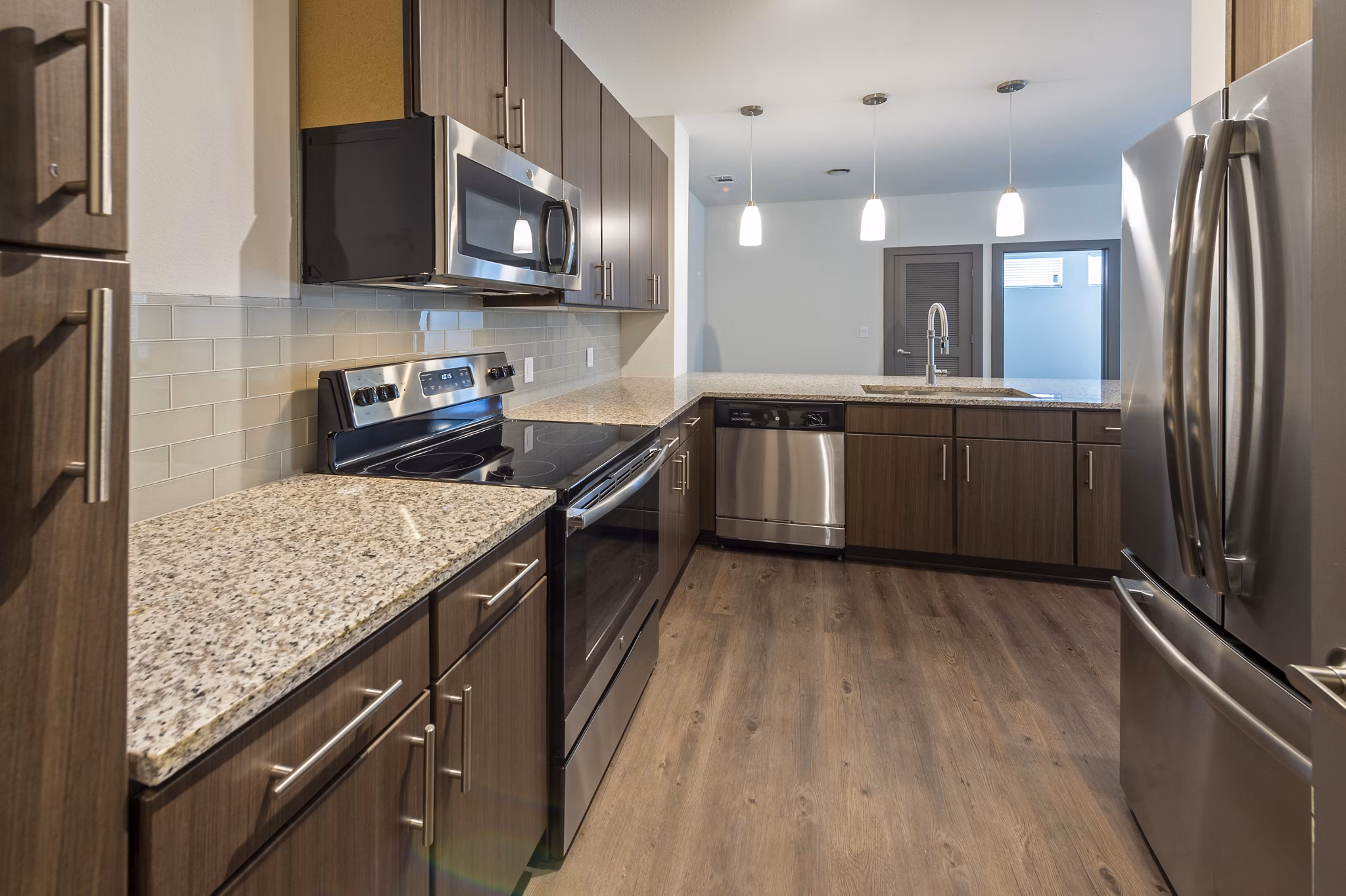 kitchen at 22Hundred Apartments