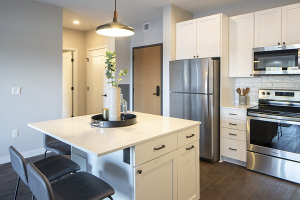 kitchen at The Berkman Apartments