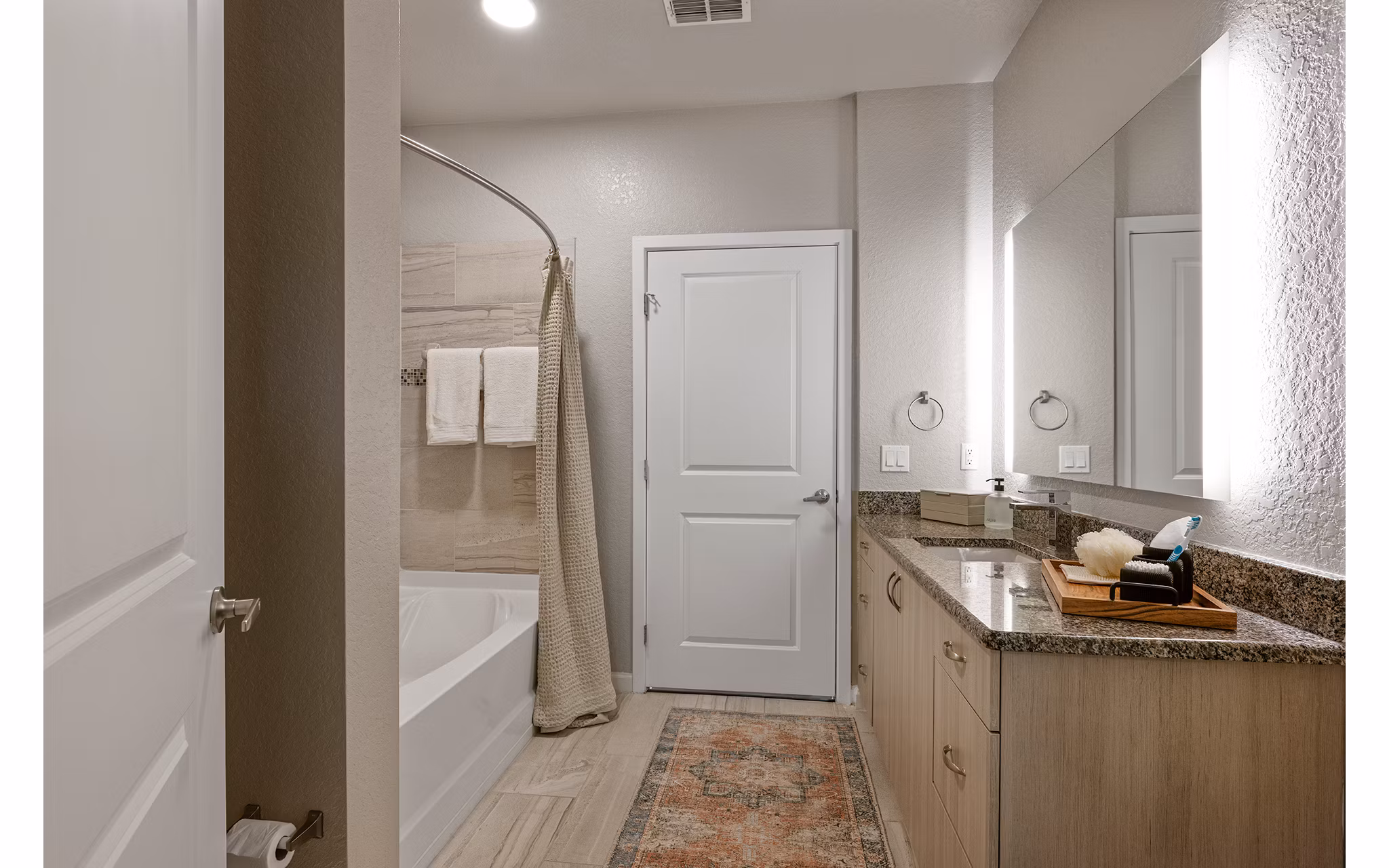 bathroom at Zen Apartments