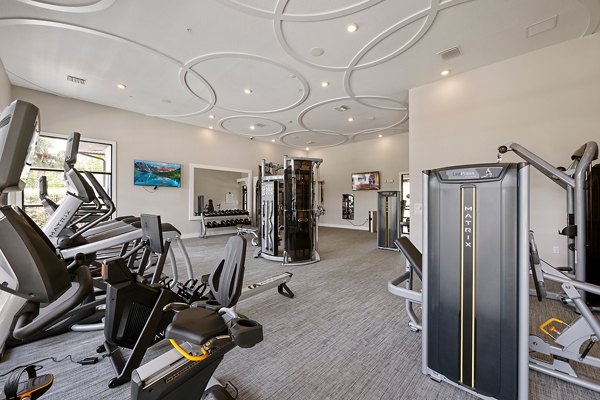 fitness center at Zen Apartments