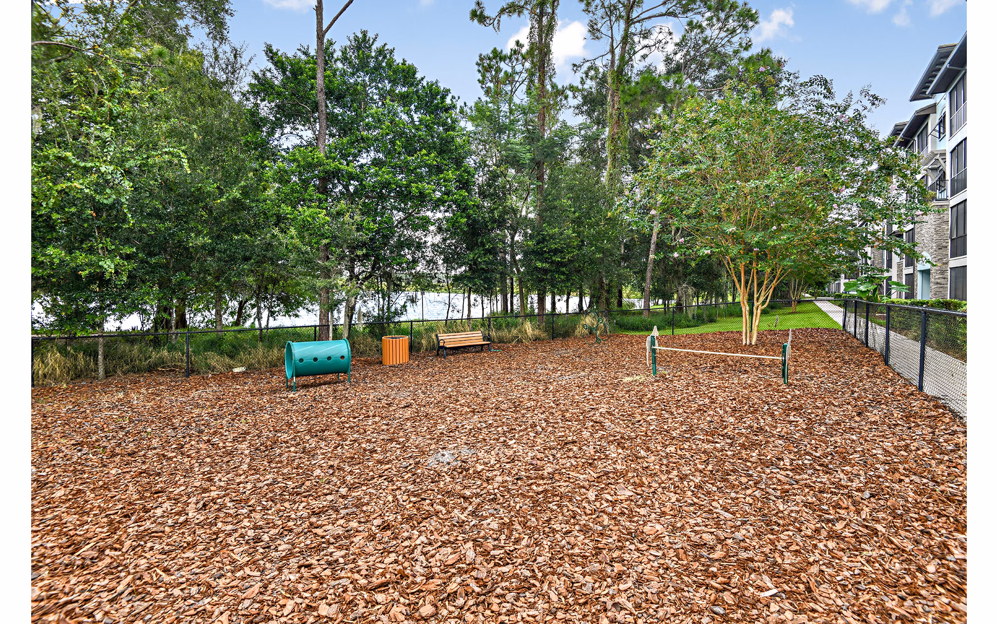 dog park at Zen Apartments