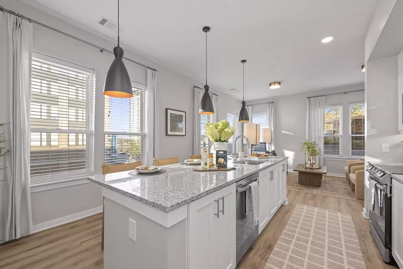 kitchen at Pilot & Park Apartments