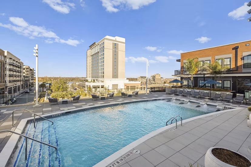 pool at Pilot & Park Apartments
