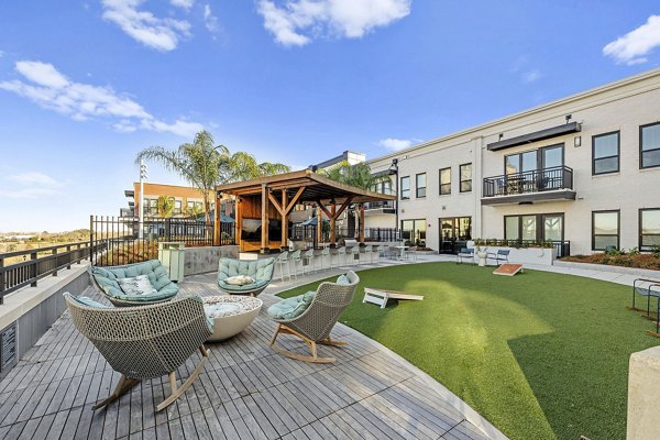 rooftop deck at Riverworks Apartments