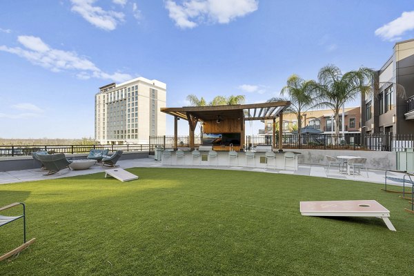 grill area at Riverworks Apartments