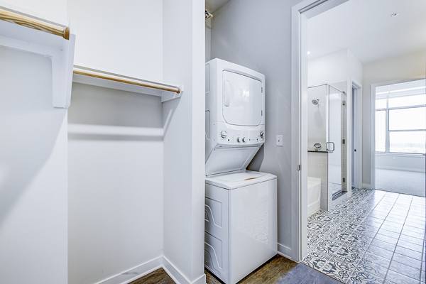 laundry room/closet at The Gabriella Apartments
