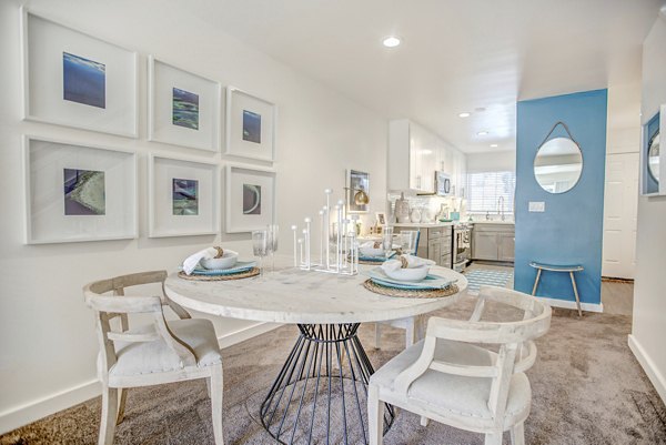 dining area at Serenity at Larkspur Apartments