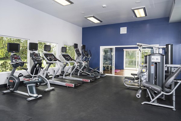 fitness center at Serenity at Larkspur Apartments