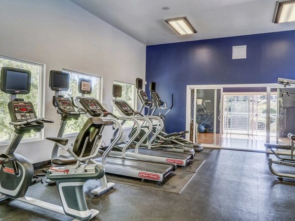 fitness center at Serenity at Larkspur Apartments