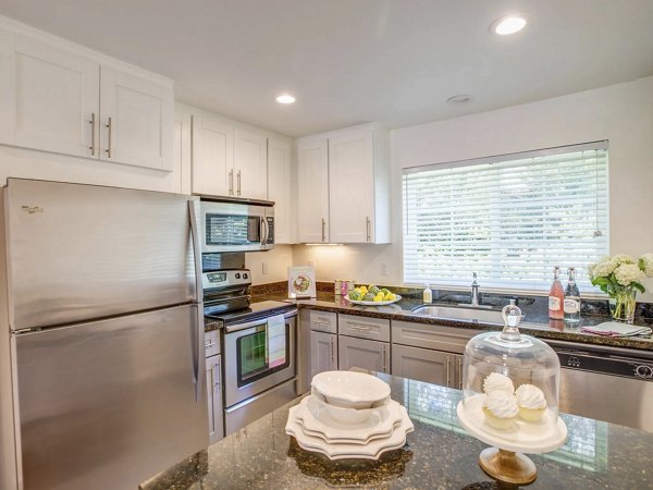 kitchen at Serenity at Larkspur Apartment