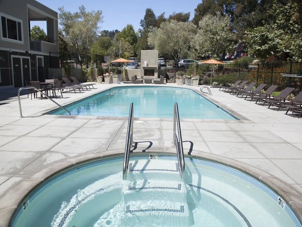 pool and hot tub/jacuzzi at Serenity at Larkspur Apartments