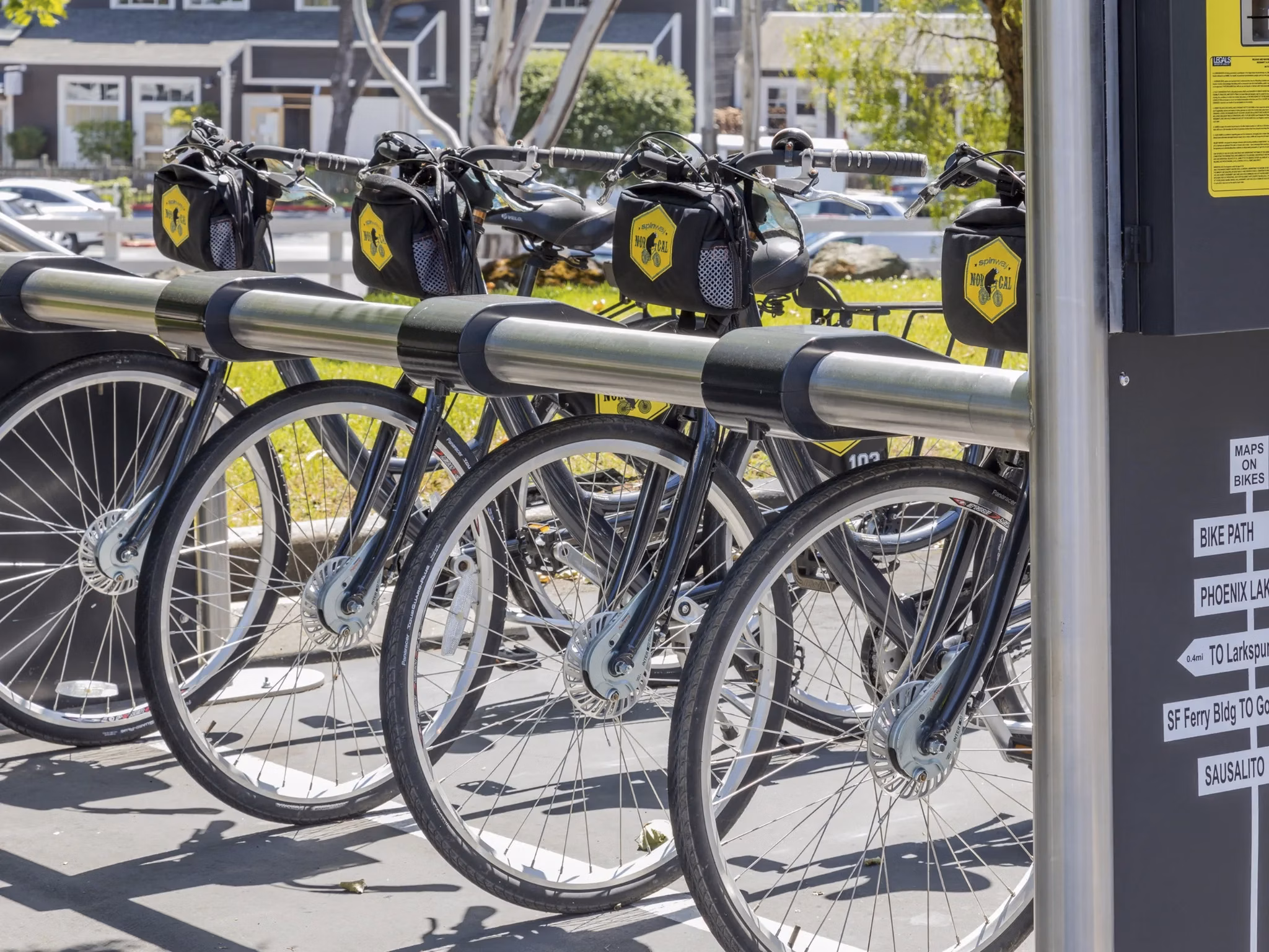 bike rack at Serenity at Larkspur Apartments
