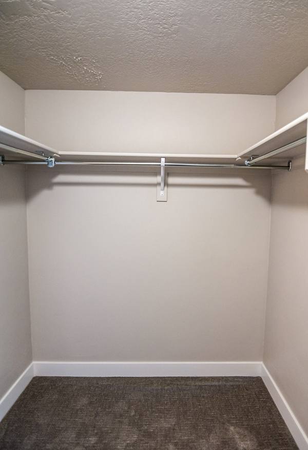 bedroom closet at Metro at Fireclay Apartments